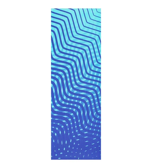 Printed (Yoga Pedia) Anti skid Yoga Mat Yoga Pedia L.Blue