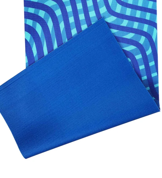 Printed (Yoga Pedia) Anti skid Yoga Mat Yoga Pedia L.Blue
