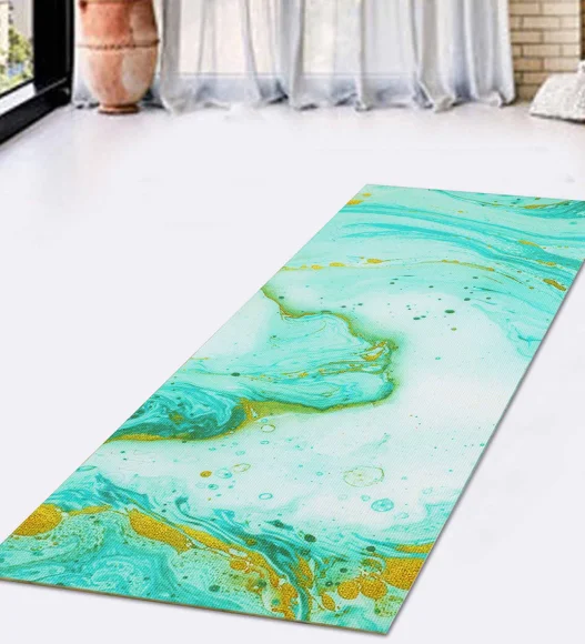 Printed (Yoga Pedia) Anti skid Yoga Mat Yoga Pedia Green