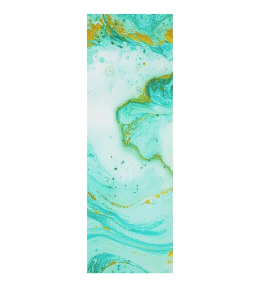 Printed (Yoga Pedia) Anti skid Yoga Mat Yoga Pedia Green