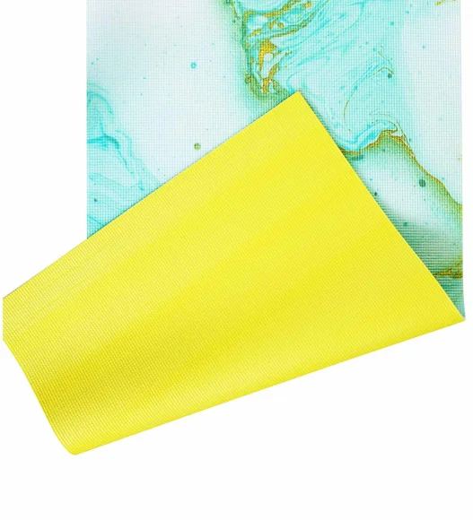 Printed (Yoga Pedia) Anti skid Yoga Mat Yoga Pedia Green