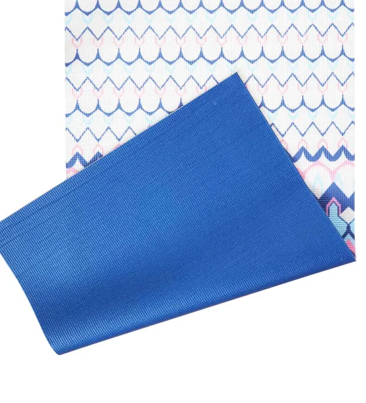 Printed (Yoga Pedia) Anti skid Yoga Mat Yoga Pedia R.Blue