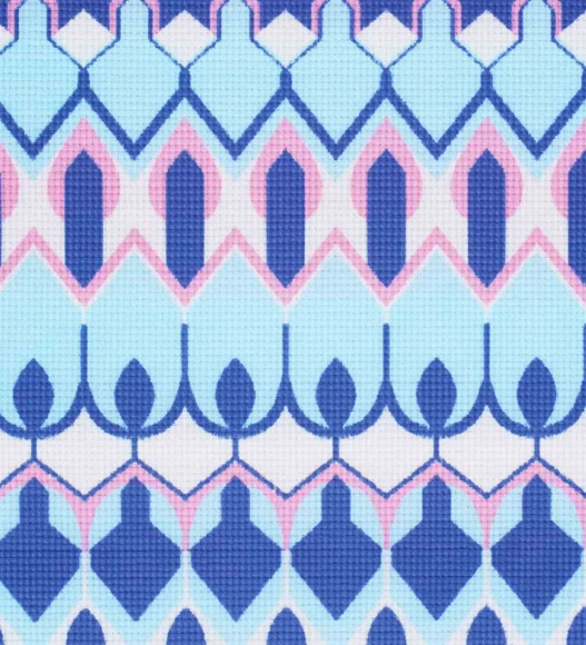 Printed (Yoga Pedia) Anti skid Yoga Mat Yoga Pedia R.Blue