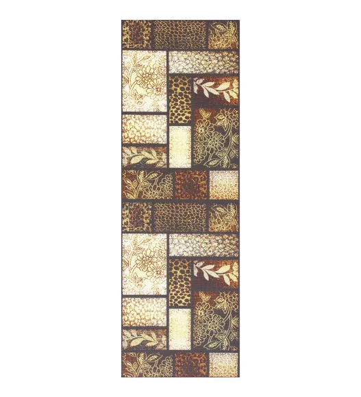 Printed (Yoga Pedia) Anti skid Yoga Mat Yoga Pedia Brown