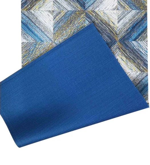 Printed (Yoga Pedia) Anti skid Yoga Mat Yoga Pedia Teal