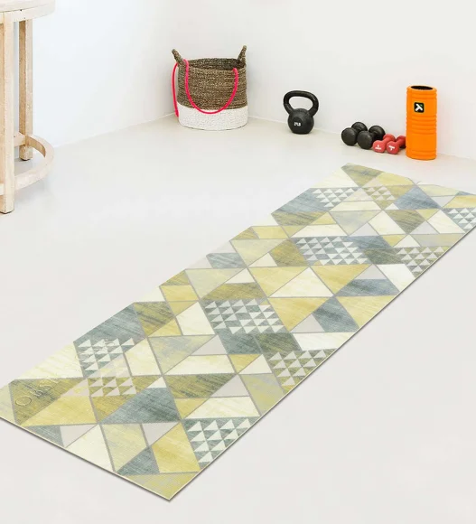 Printed (Yoga Pedia) Anti skid Yoga Mat Yoga Pedia Ivory