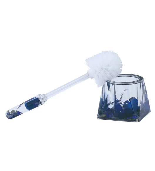 Agua Acrylic Acrylic Toiletbrush Holder Blue