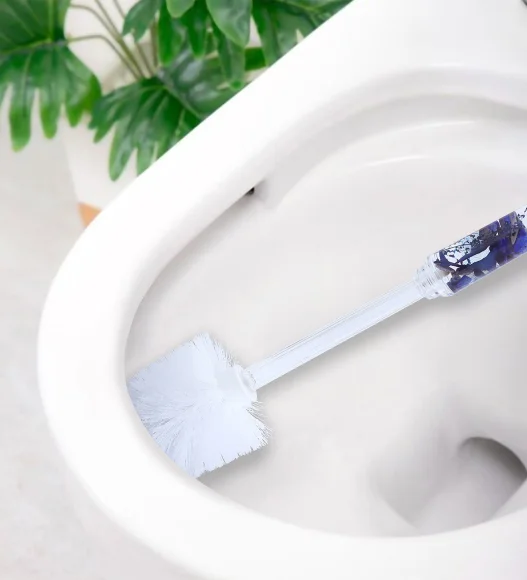 Agua Acrylic Acrylic Toiletbrush Holder Blue