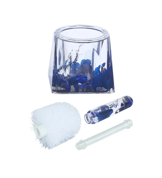 Agua Acrylic Acrylic Toiletbrush Holder Blue