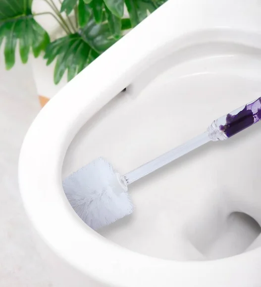 Agua Acrylic Acrylic Toiletbrush Holder Purple