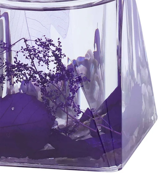 Agua Acrylic Acrylic Toiletbrush Holder Purple