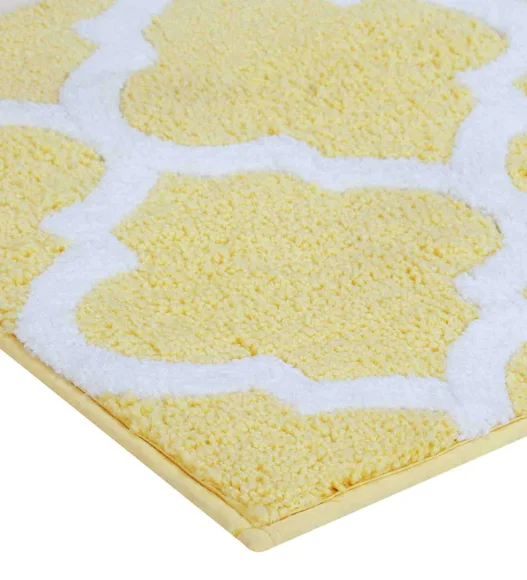 Joel Reversible Bath Mat Yellow White