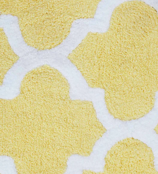 Joel Reversible Bath Mat Yellow White