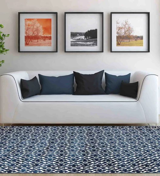 Reflex New Geometric Runner Navy Blue