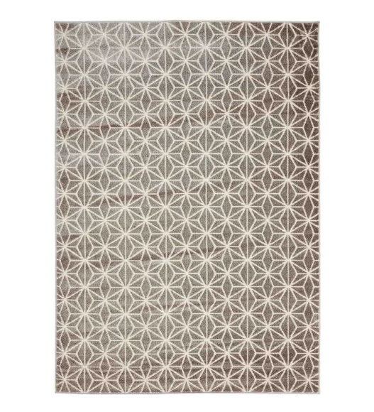 Reflex New Geometric Carpet Cream and Brown
