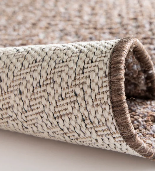 Brown Striped Pattern  Polypropylene Runner, 80x150 cm