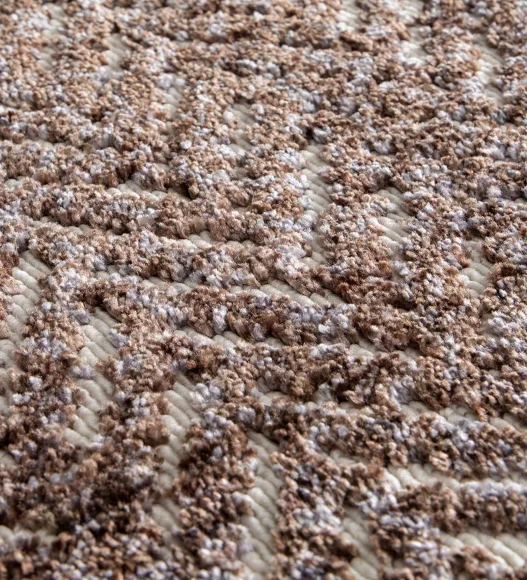 Brown Striped Pattern  Polypropylene Runner, 80x150 cm