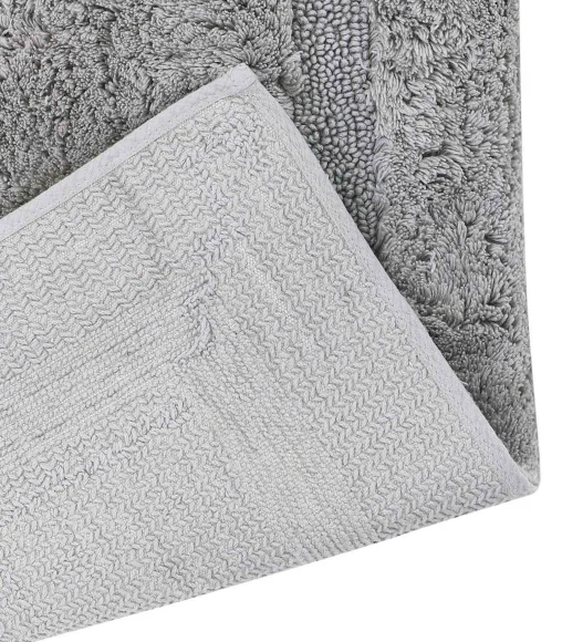 Ozen Anti skid Cotton Bath Mat Grey
