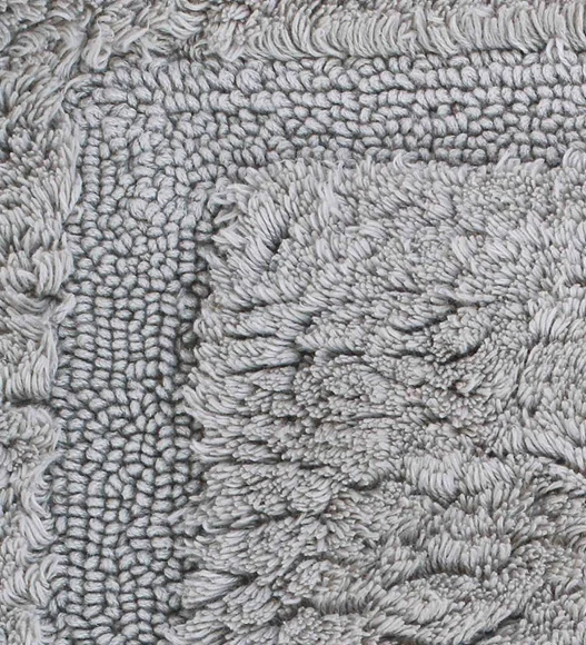 Ozen Anti skid Cotton Bath Mat Grey