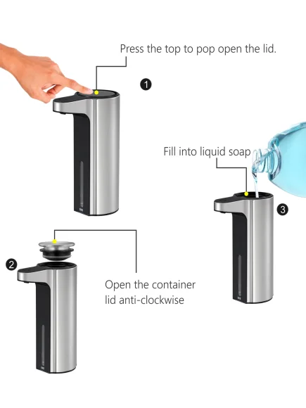 Aroma Autometic Smart Soap Dispenser Metallic