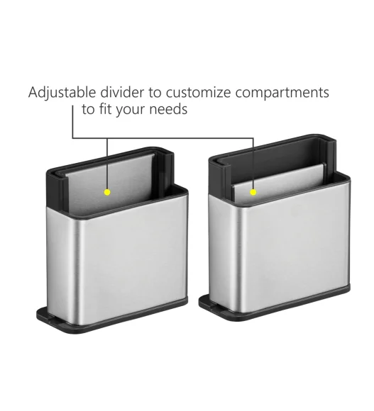 Regal Stainless Steel Counter Organizer Metallic