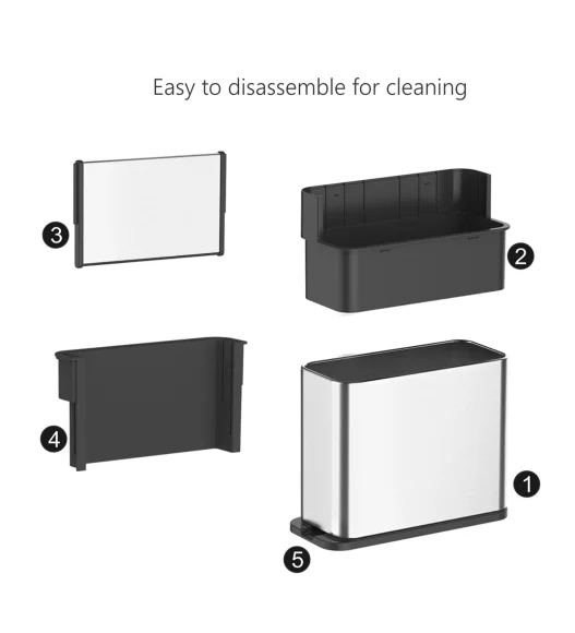 Regal Stainless Steel Counter Organizer Metallic