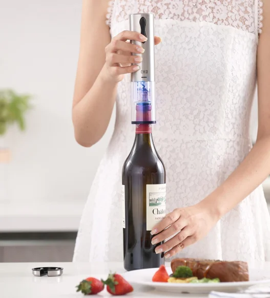 Boer Electric Wine Opener Metallic