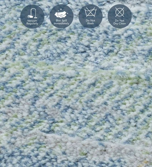 Matrix Abstract Carpet Blue and Pink