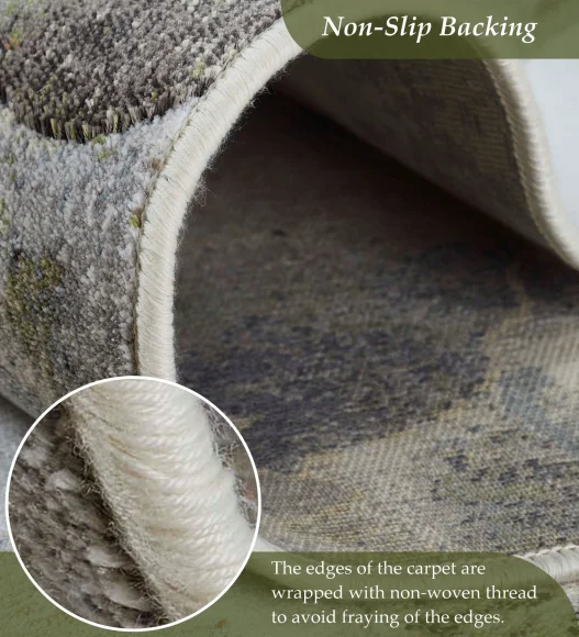 Multi Floral Pattern  Viscose Carpet, 200x290 cm