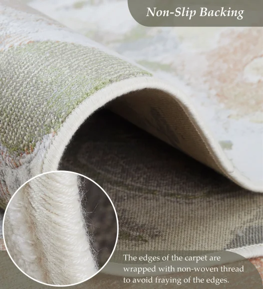 Multi Floral Pattern  Viscose Carpet, 200x290 cm