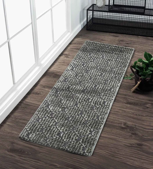 Genova Moroccan Runner Cream and Grey