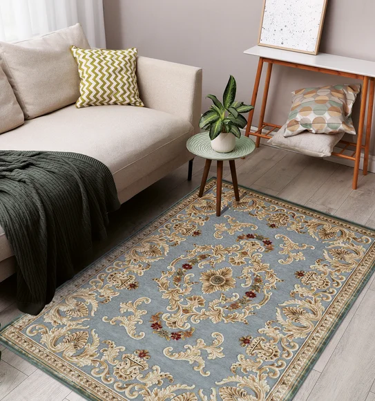Genova Classical Carpet Beige and Grey
