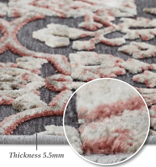 Genova Classical Carpet Cream and Grey