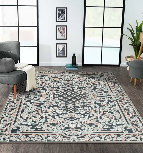 Genova Classical Carpet Cream and Grey