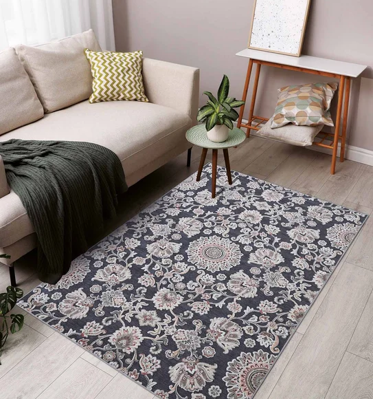 Genova Classical Carpet Grey and Cream