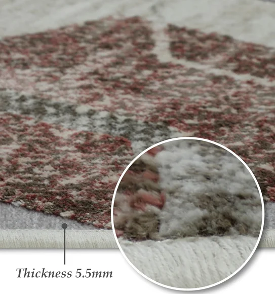 Genova Geometric Carpet Brown and Grey