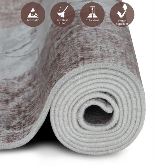 Genova Geometric Carpet Brown and Grey