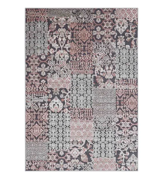 Cream and Grey Classical Viscose Carpet,200x290 cm