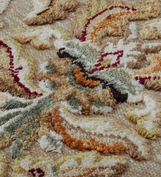 Beige Classical Viscose Carpet,200x290 cm