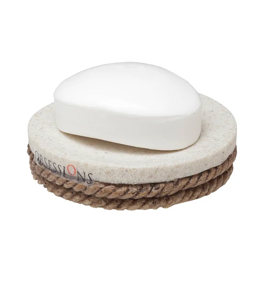 Alvina Polyresin Soap Dish D.Brown