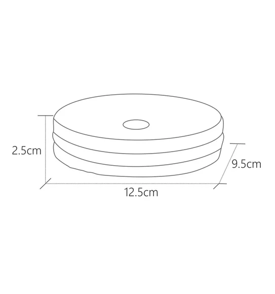 Alvina Polyresin Soap Dish D.Brown