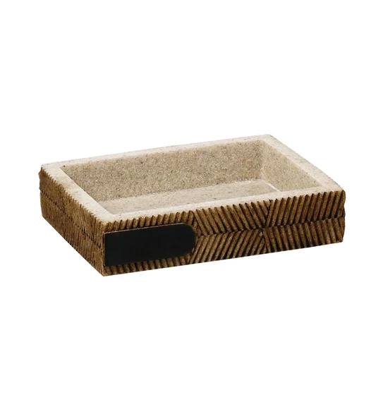 Alvina Polyresin Soap Dish Tan