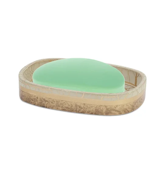 Alvina Polyresin Soap Dish Beige