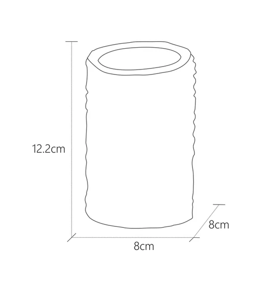 Alvina Polyresin Tumbler D.Grey
