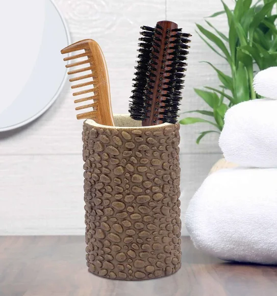 Alvina Polyresin Tumbler Beige