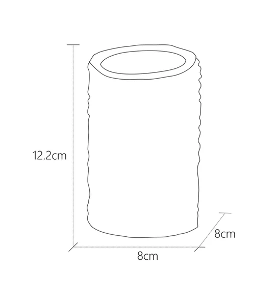 Alvina Polyresin Tumbler Beige