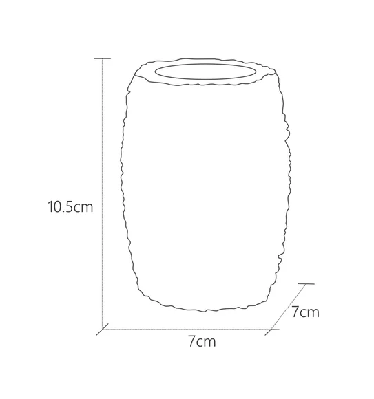 Alvina Polyresin Tumbler Gold