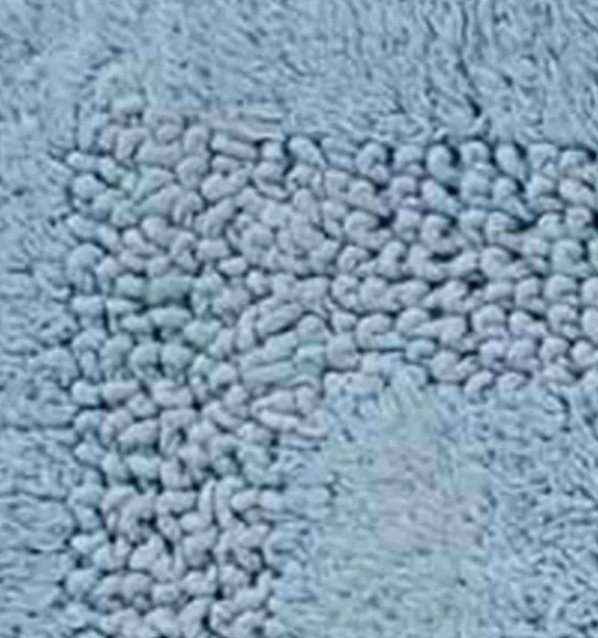 Affinity Reversible Cotton Bath Mat Baby Blue