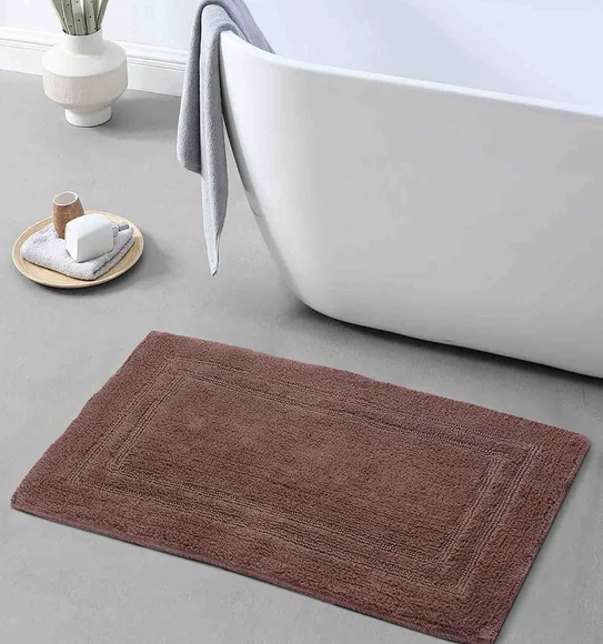 Casanova Reversible Bath Mat L Brown