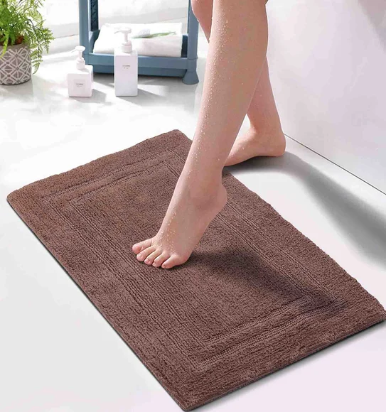 Casanova Reversible Bath Mat L Brown